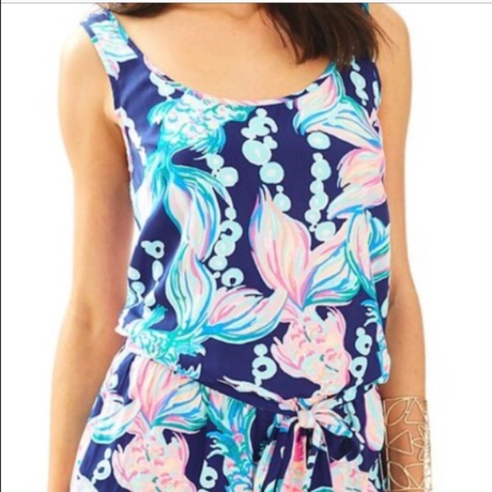 Lilly Pulitzer Rina Romper in Going Coastal